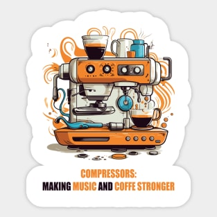 Compression - Music production Sticker